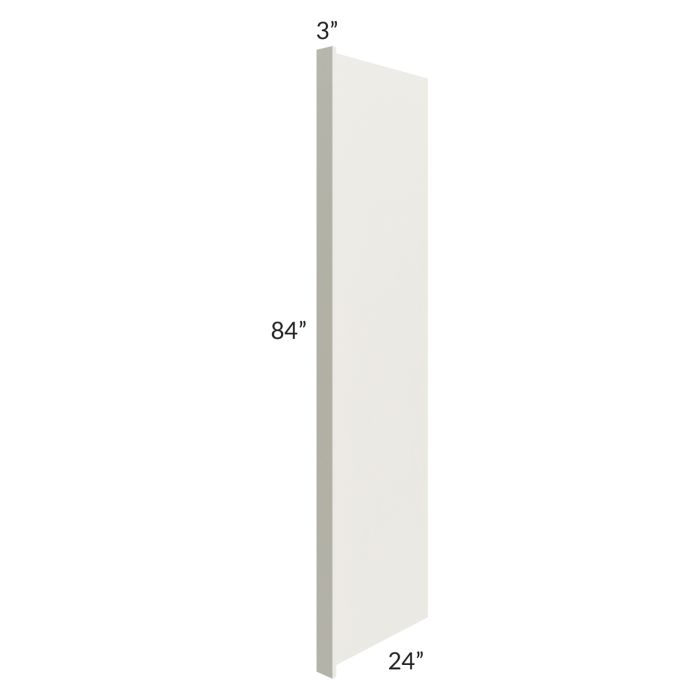 Providence Cream 24x84 Refrigerator End Panel with a 3" Return