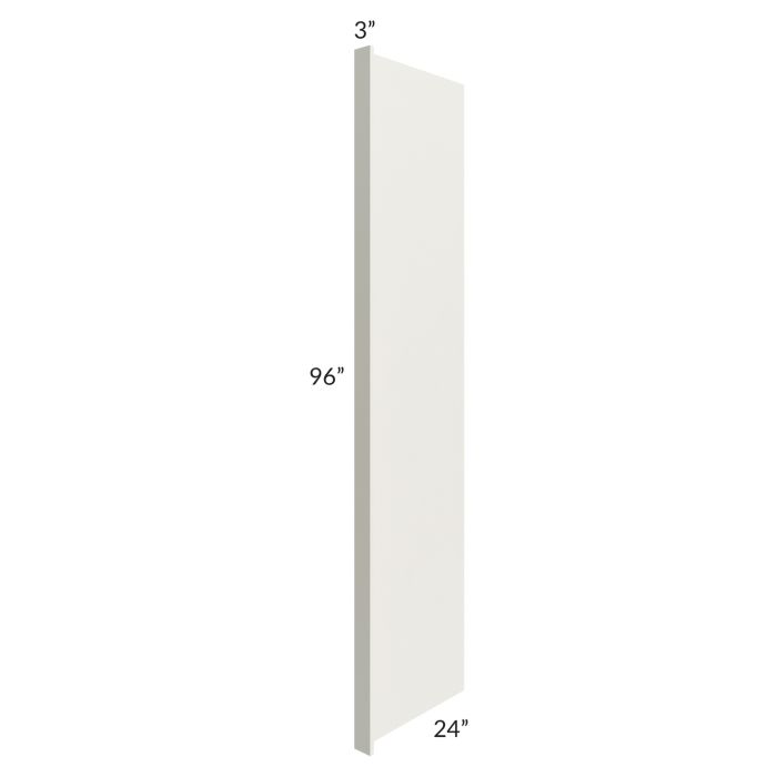 Providence Cream 24x96 Refrigerator End Panel with a 3" Return