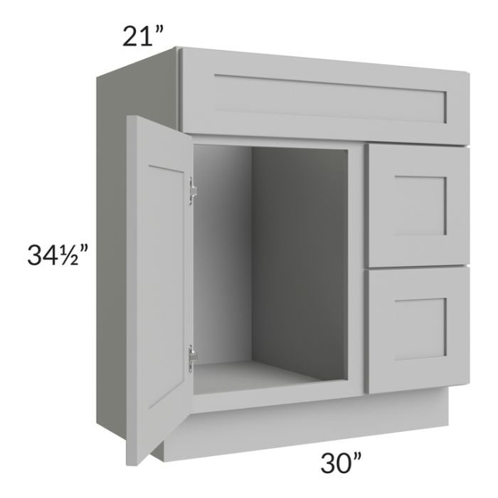 Dove Grey Shaker 30" Bathroom Vanity