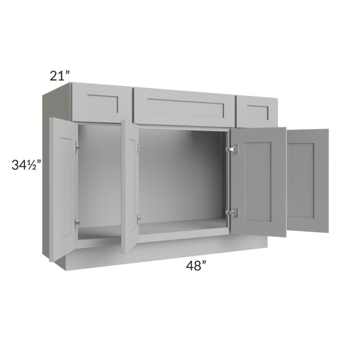Dove Grey Shaker 48" Bathroom Vanity