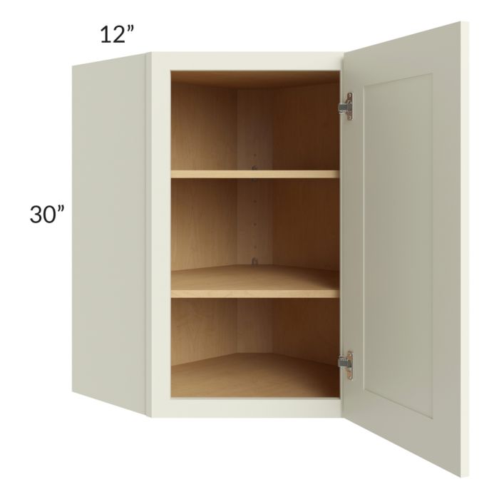 Linen Shaker 24x30 Wall Diagonal Corner Cabinet 