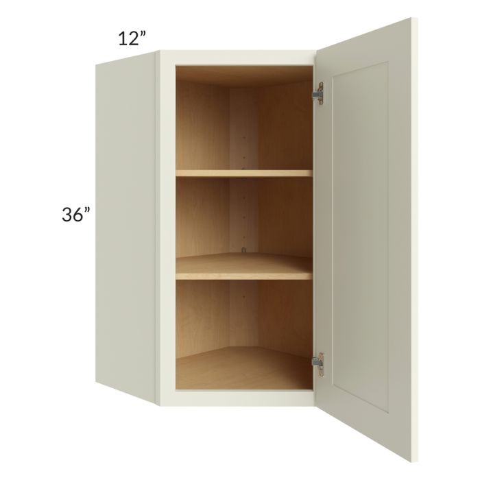 Linen Shaker 24x36 Wall Diagonal Corner Cabinet 