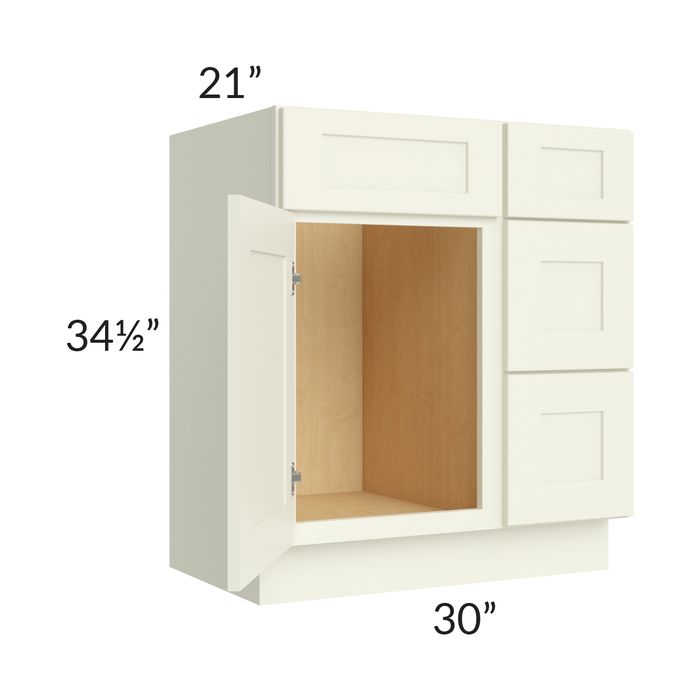 Linen Shaker 30" Vanity Base Cabinet 