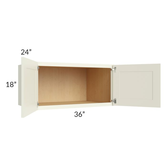 Linen Shaker 36x18x24 Wall Cabinet 