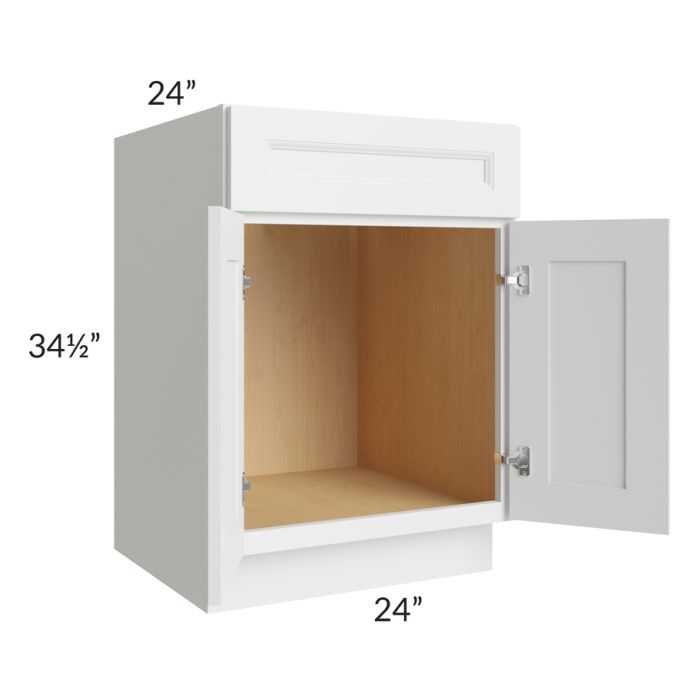 Belfast White 24" Sink Base Cabinet