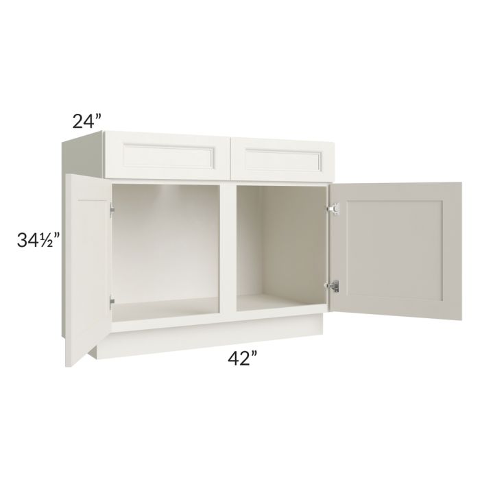 Providence Cream Glaze 42" Sink Base Cabinet