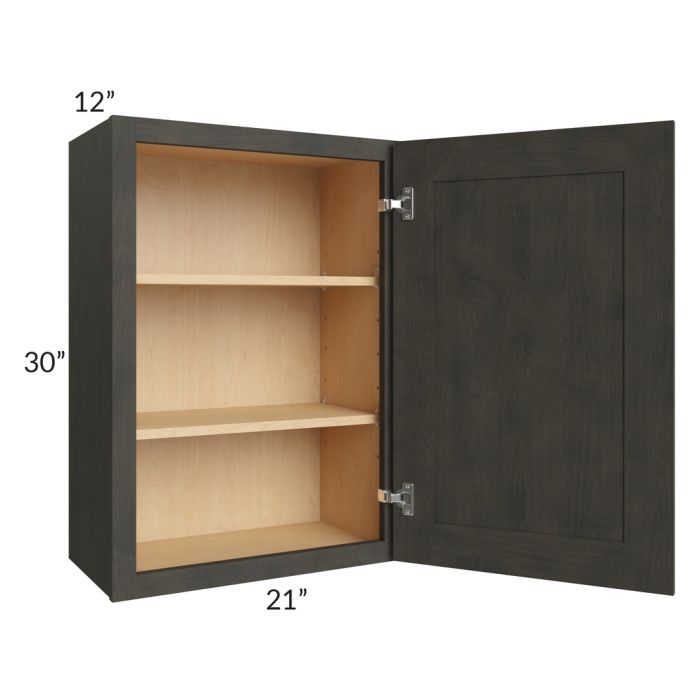 Charcoal Grey Shaker 21x30 Wall Cabinet