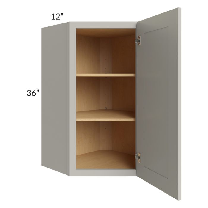 Stone Shaker 24x36 Wall Diagonal Corner Cabinet 