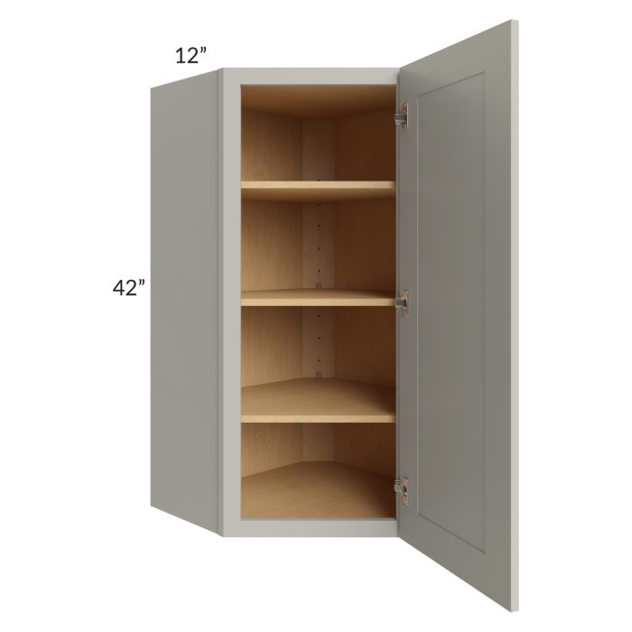 Stone Shaker 24x42 Wall Diagonal Corner Cabinet 