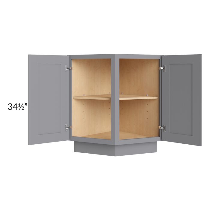 Grey Shaker 24" Base End Cabinet