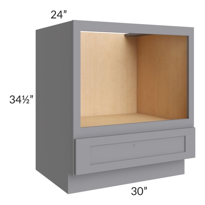 Grey Shaker 30" Microwave Base Cabinet