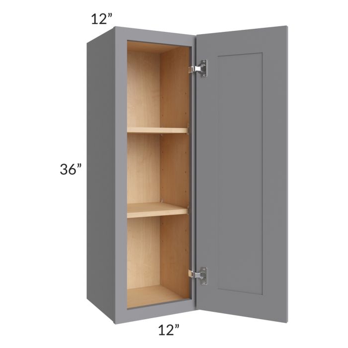 Grey Shaker 12x36 Wall Cabinet