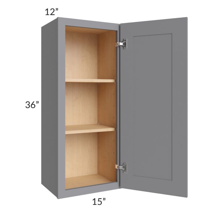 Grey Shaker 15x36 Wall Cabinet