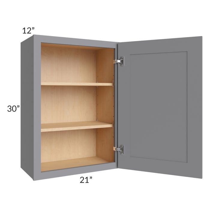 Grey Shaker 21x30 Wall Cabinet