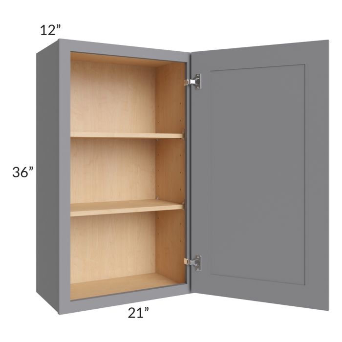 Grey Shaker 21x36 Wall Cabinet