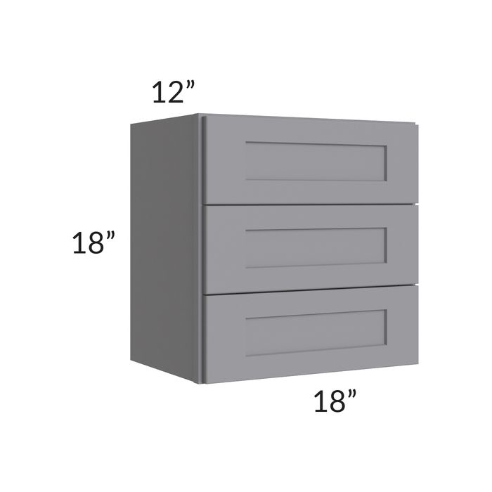Graphite Grey Shaker 18" Vanity Countertop Cabinet