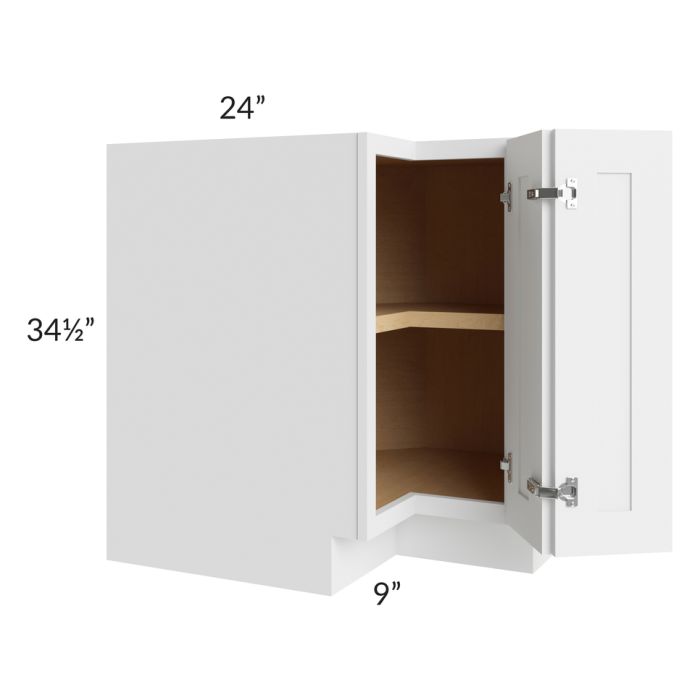Brilliant White Shaker 33" Corner Base Cabinet