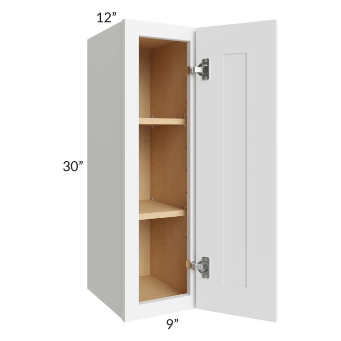 Brilliant White Shaker 09x30 Wall Cabinet