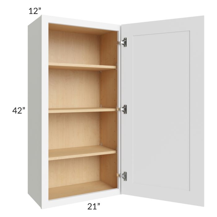 Brilliant White Shaker 21x42 Wall Cabinet