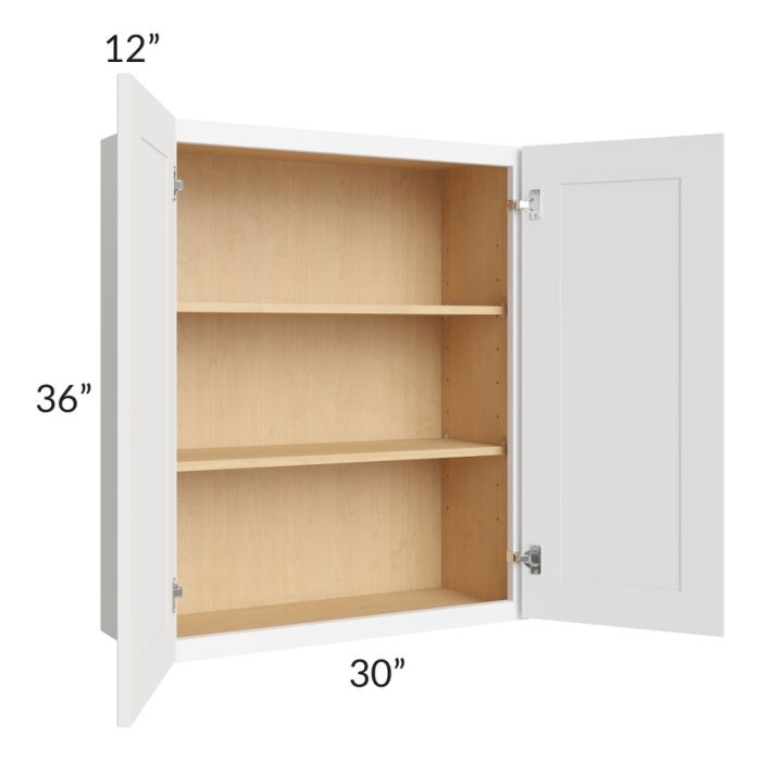 Brilliant White Shaker 30x36 Wall Cabinet