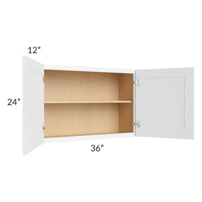 Brilliant White Shaker 36x24 Wall Cabinet