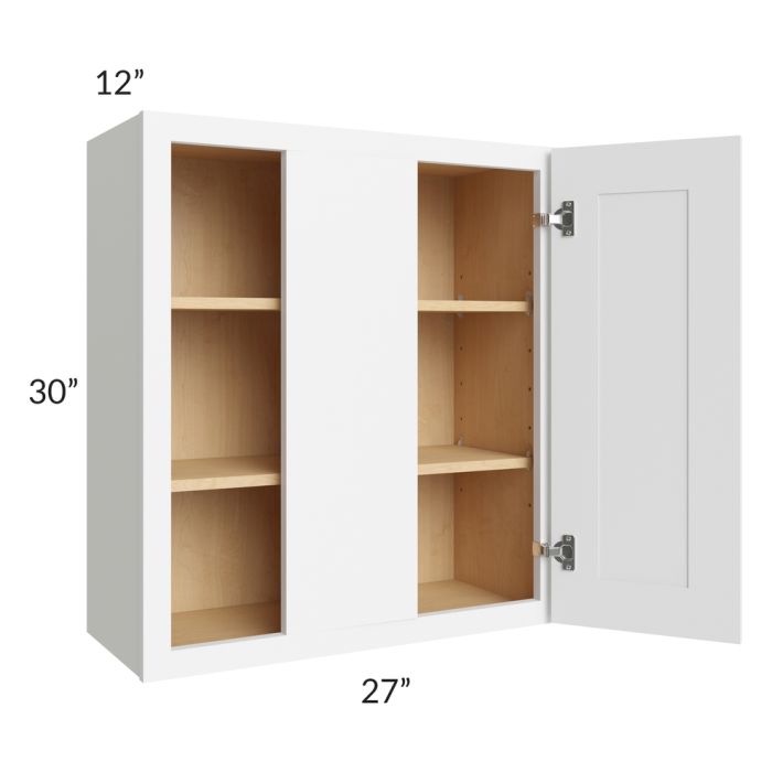 Brilliant White Shaker 27x30 Wall Blind Cabinet