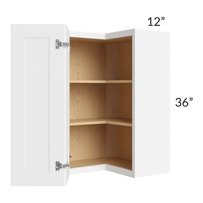 Brilliant White Shaker 24x36 Wall Easy Reach Cabinet