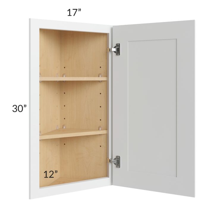 Lakewood White 12x30 Angle Wall Cabinet