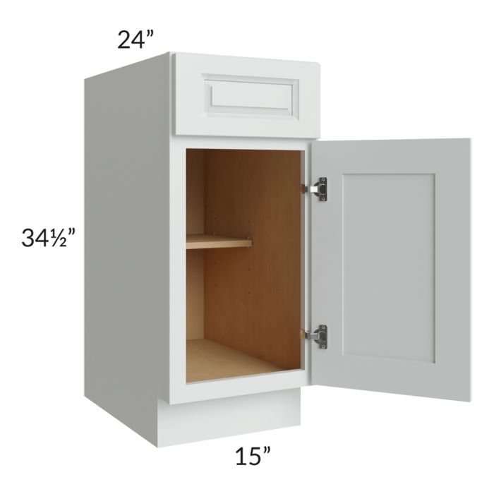 Lakewood White 15" Base Cabinet