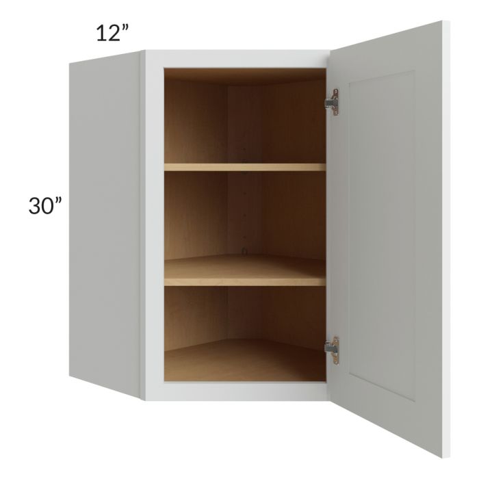 Lakewood White 24x30 Wall Diagonal Corner Cabinet 