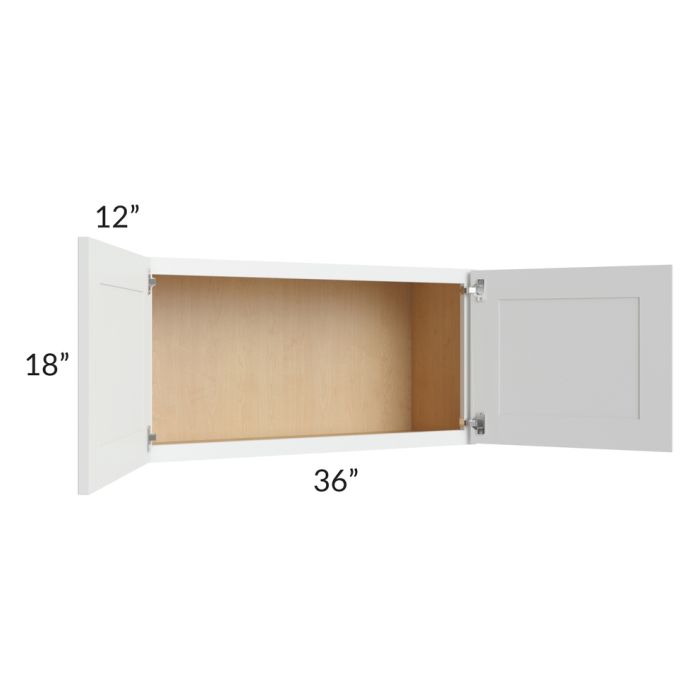 Lakewood White 36x18 Wall Cabinet 