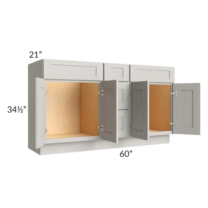 60" Vanity Sink and Drawer Combo