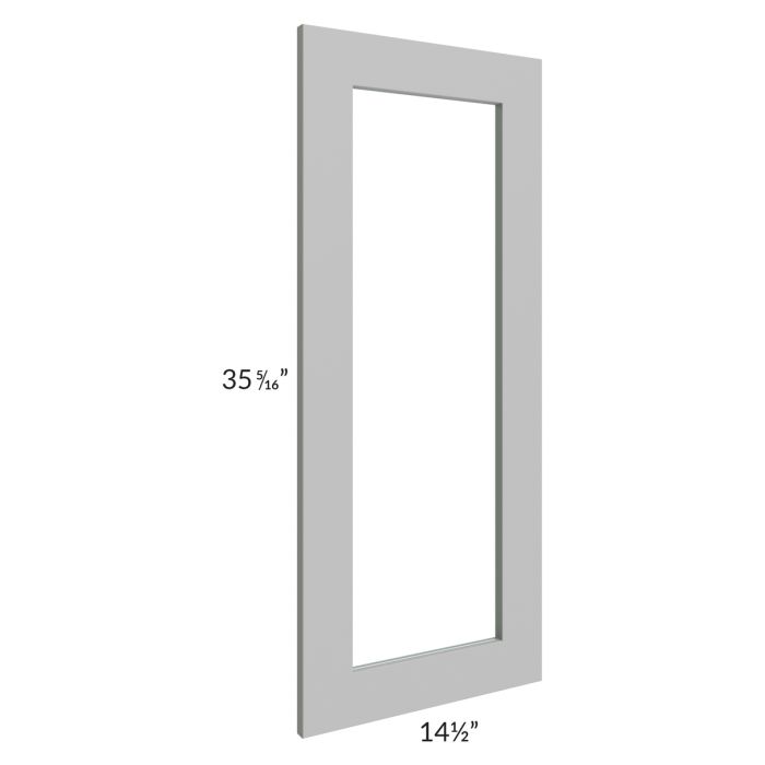 Dove Grey Shaker 15x36 Glass Door Only with Glass Included