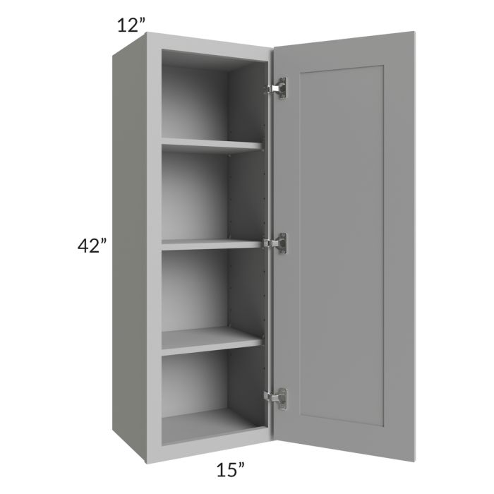 Dove Grey Shaker 15x42 Wall Cabinet