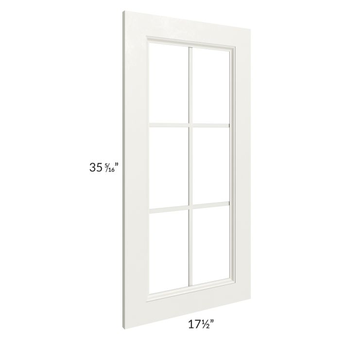 Providence Cream 18x36 Mullion Glass Door Only with Glass Included
