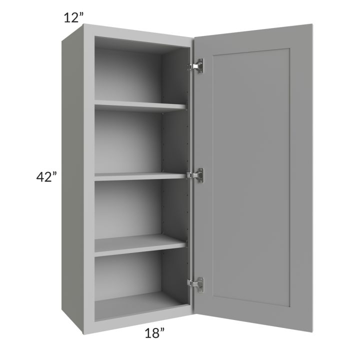 Dove Grey Shaker 18x42 Wall Cabinet