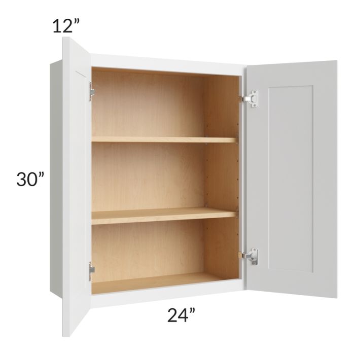 Belfast White 24x30 Wall Cabinet