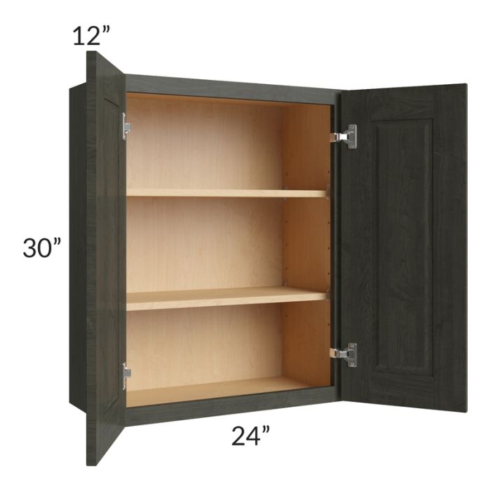 Charlotte Dark Grey 24x30 Wall Cabinet