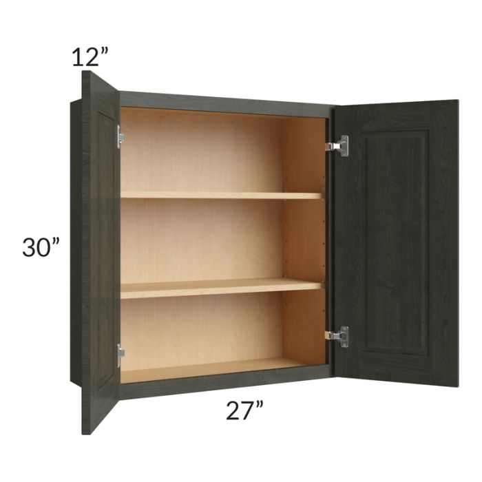 Charlotte Dark Grey 27x30 Wall Cabinet