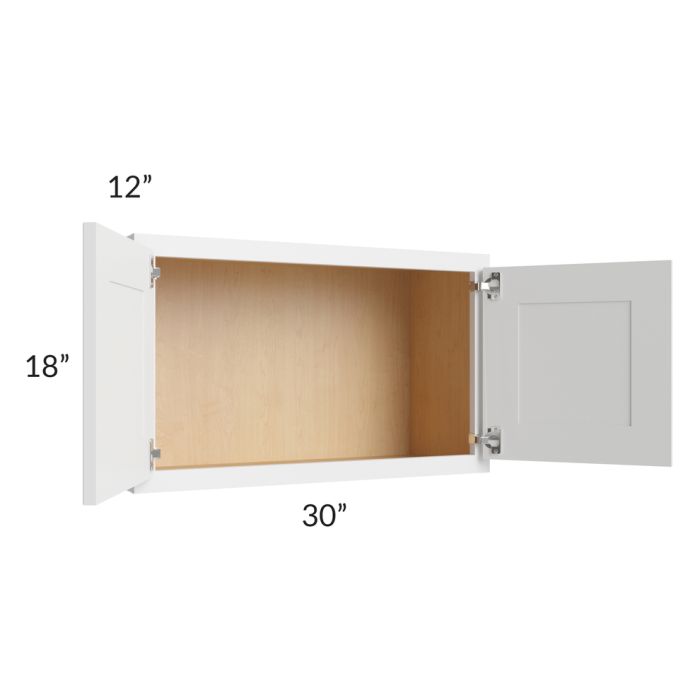 Gramercy White 30x18 Wall Cabinet