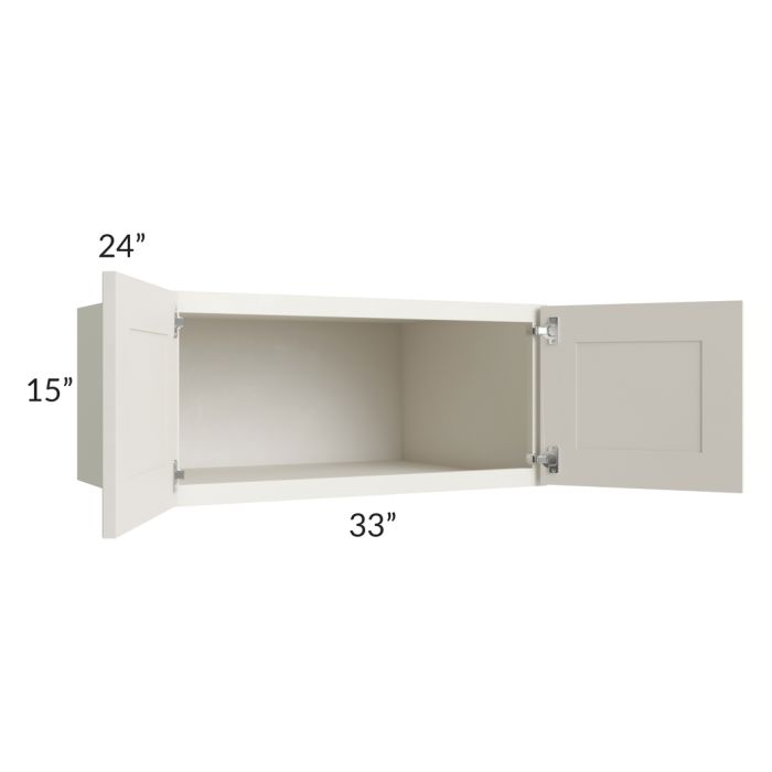 Providence Cream Glaze 33x15x24 Wall Cabinet