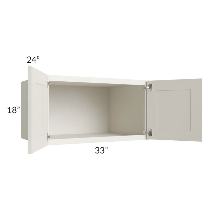 Providence Cream Glaze 33x18x24 Wall Cabinet