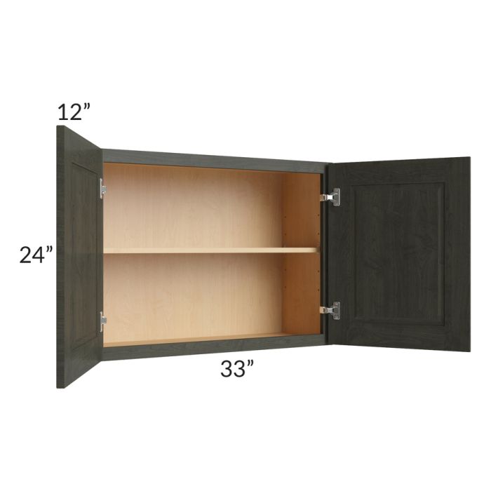 Charlotte Dark Grey 33x24 Wall Cabinet
