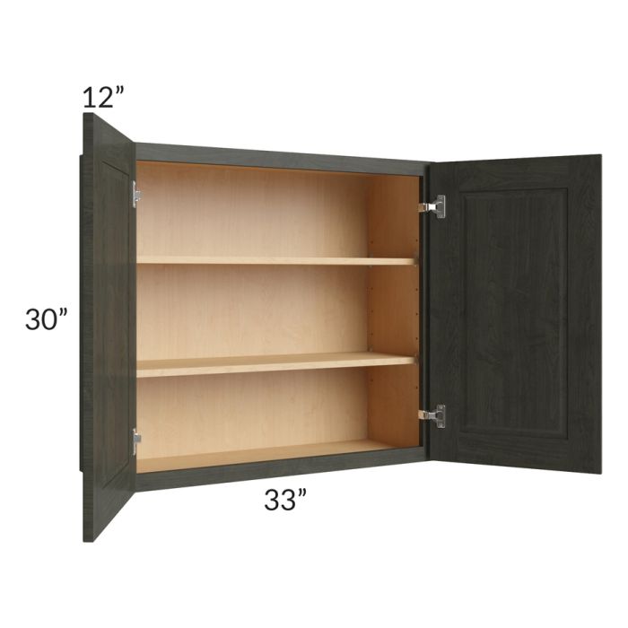 Charlotte Dark Grey 33x30 Wall Cabinet