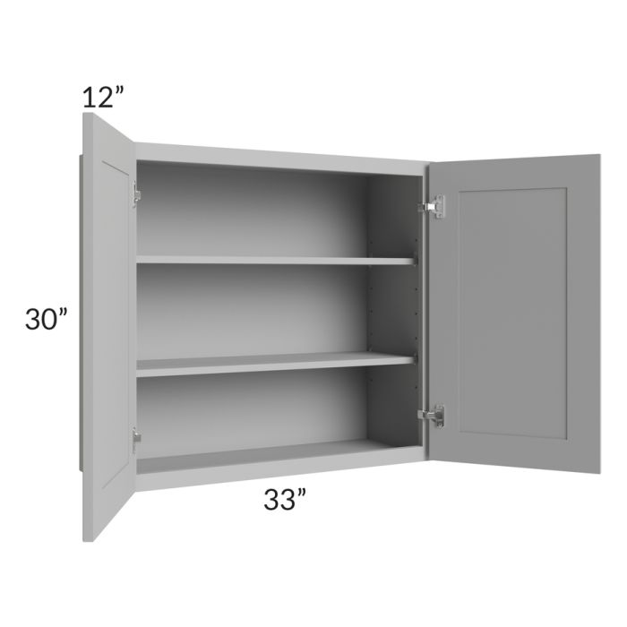 Dove Grey Shaker 33x30 Wall Cabinet