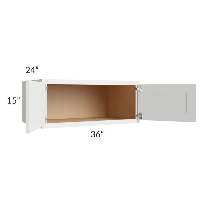 Gramercy White 36x15x24 Wall Cabinet