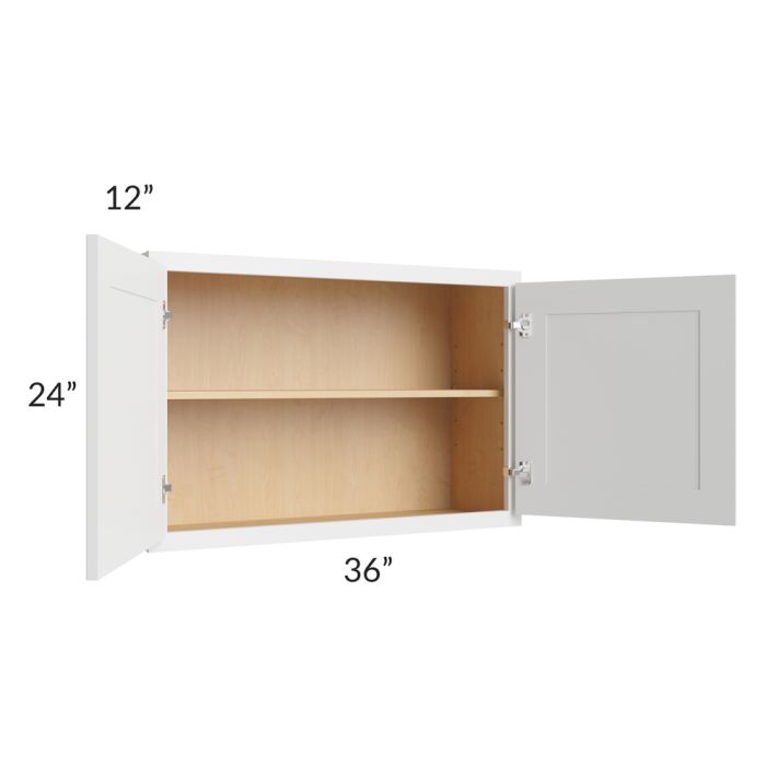 Gramercy White 36x18x24 Wall Cabinet