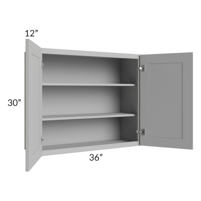 Dove Grey Shaker 36x30 Wall Cabinet