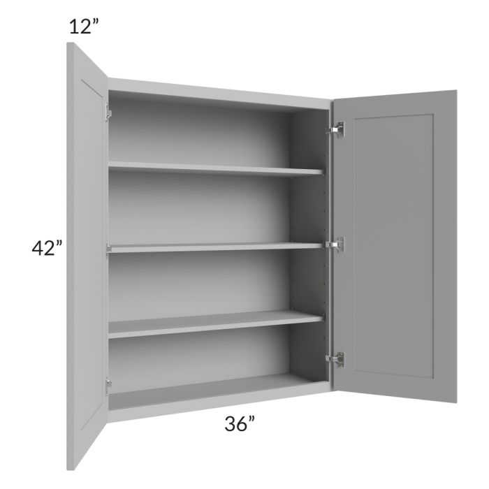 Dove Grey Shaker 36x42 Wall Cabinet