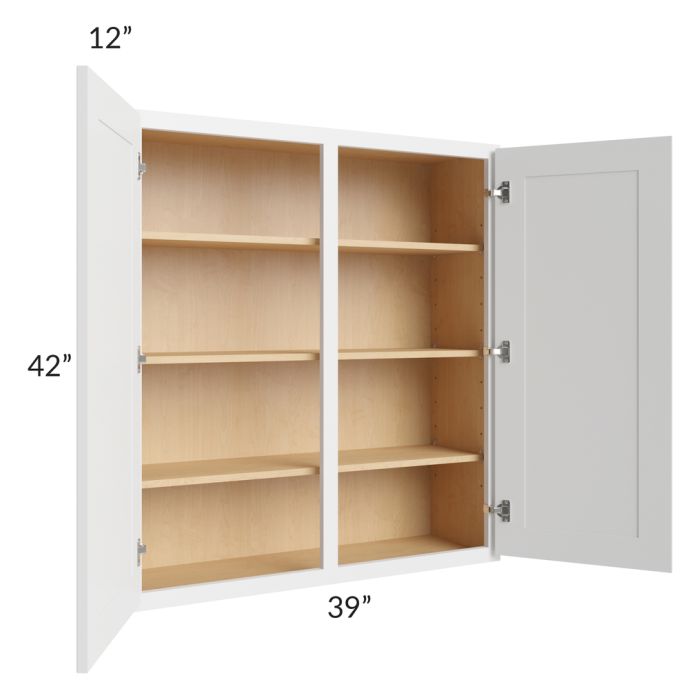 Gramercy White 39x42 Wall Cabinet